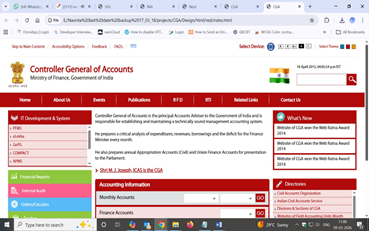 Controller General of Accounts -Website Redevelopment