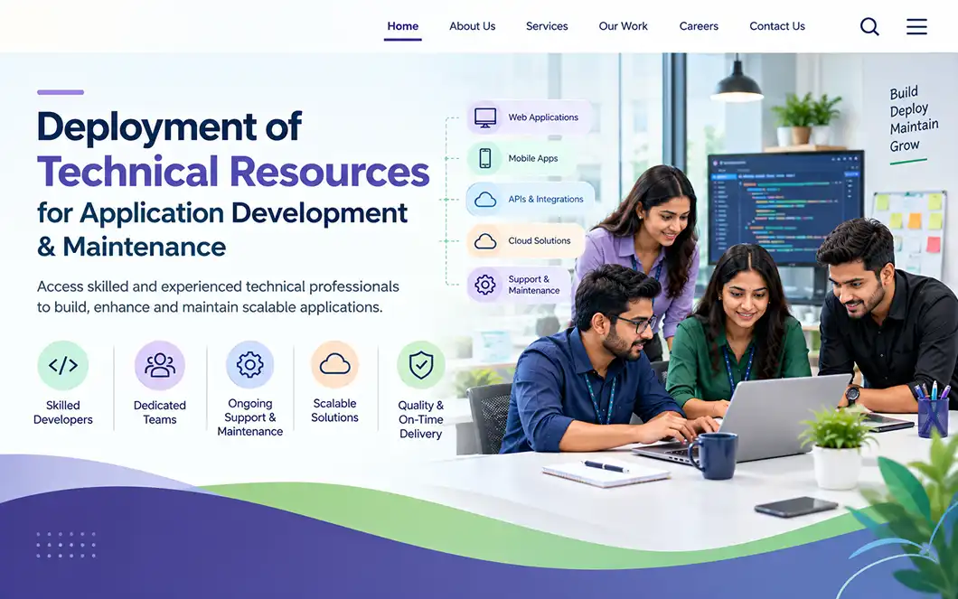 Deployment of Technical Resources for Application Development & Maintenance
