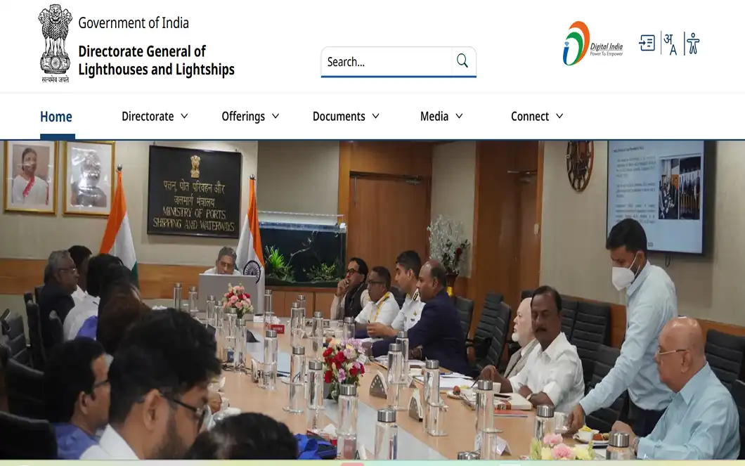 Directorate General of Lighthouses and Lightships (DGLL), Noida – Website AMC Extension & Support