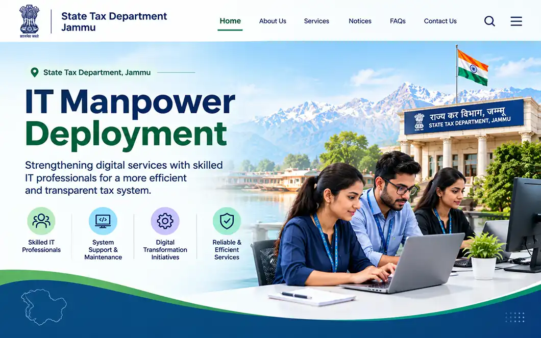 State Tax Department, Jammu – IT Manpower Deployment